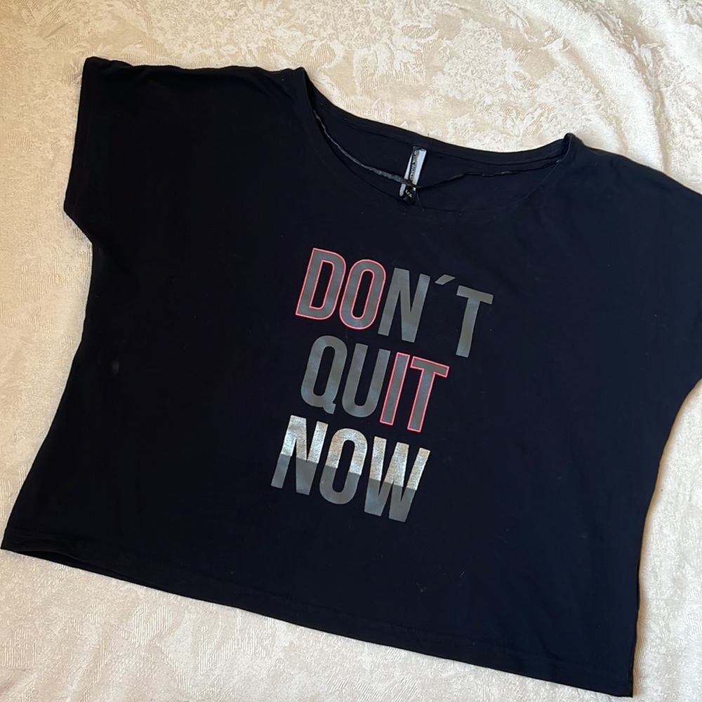 “Don’t quit now” Crop Top - 5/$25 Bundle Deal